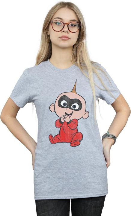 Actual product image Disney Womens/Ladies Incredibles 2 Jack Jack Cotton Boyfriend T-Shirt (3XL)