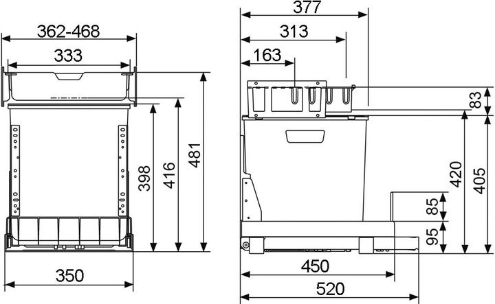 Actual product image Müllex Sweepingsystem BOXX40-R / EURO BOXX40-R (41 l)