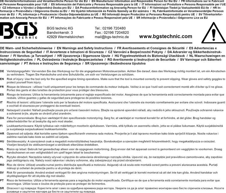 Image du produit BGS Jeu d’outils de réglage avec comparateur pour pompes diesel 10 pièces