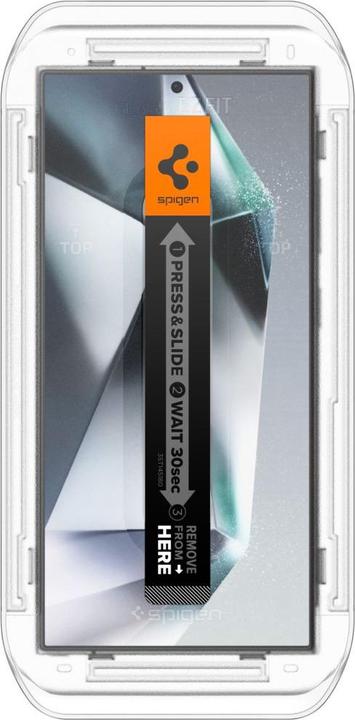 Actual product image Spigen Galaxy S24 Ultra Glass Screen Protector EZ Fit GLAS.tR Privacy 2PCS (2 Piece, Samsung Galaxy S24 Ultra)
