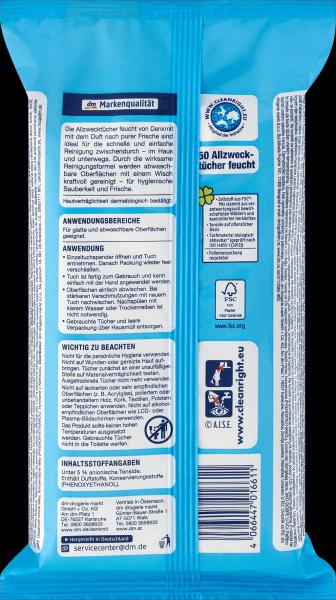 Actual product image dm Denkmit All-purpose wipes
