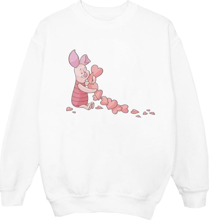 Disney Winnie The Pooh Piglet Chain Of Hearts Sweatshirt Mädchen