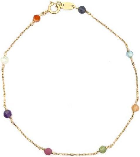 Produktbild Passion Armband Aus 9 Kt Gold Mit Synthetischen Steinen - 19 cm (9 KT GOLD)