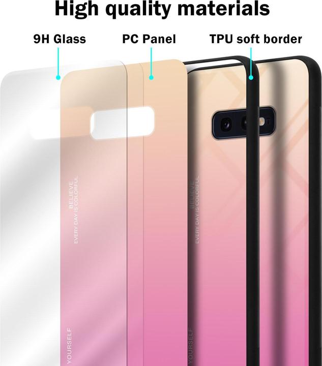 Productafbeelding Cadorabo TPU 2 kleuren glasdekking (Samsung Galaxy S10e)
