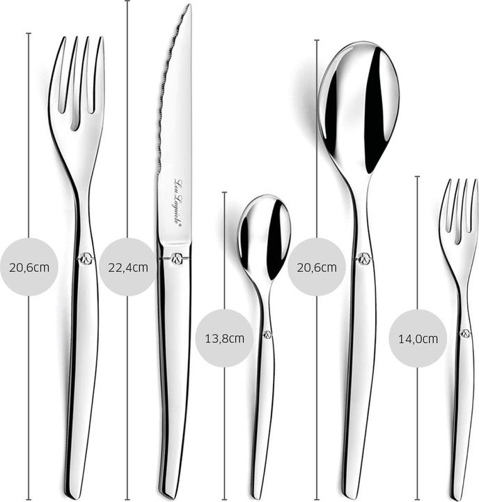 Produktbild Lou laguiole JET Besteckset (30 Stück, Besteck Set)
