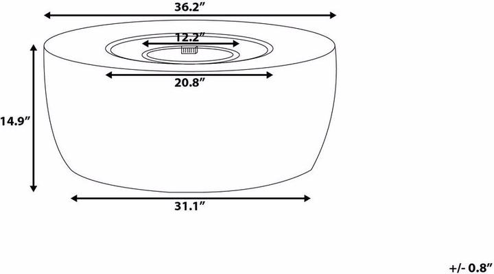 Actual product image Beliani Indus (92 cm)