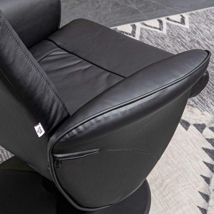 Produktbild Swisshandel24 Relaxsessel mit Hocker, Fernsehsessel, TV Sessel mit Liegefunktion, Drehbarer Polstersessel für Wohn