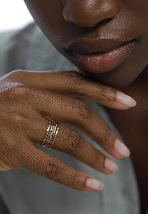 Actual product image Elli Organic, Ring Set, Twisted (56, 925 Silver)