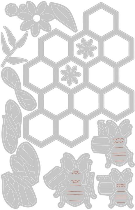 Produktbild Sizzix Thinlits Stanzset 11 Stück - Bienenstock by Olivia Rose