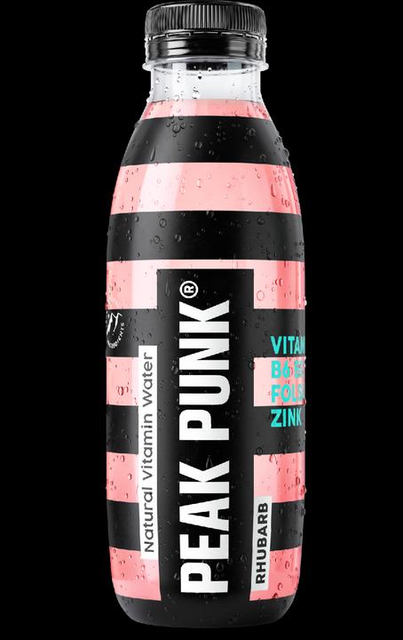 Image du produit Peak Punk Eau vitaminée naturelle Rhubarb (500ml) (Rhubarbe, 1 x)