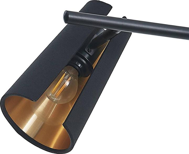 Produktbild Lindby Zylindro Pendelleuchte Black/Gold (E14)