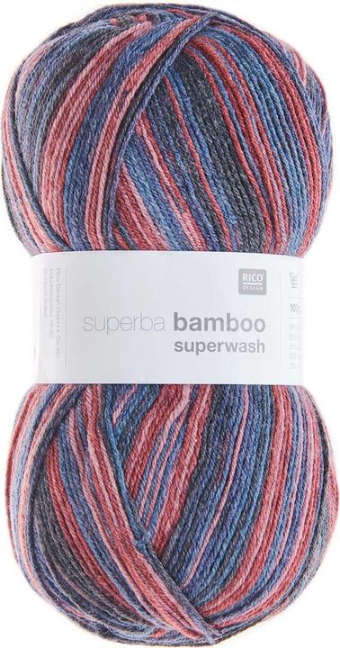 Image du produit Rico Design Laine Bamboo pour chaussettes 4 fils, 100 g, pétrole baie (420 m)