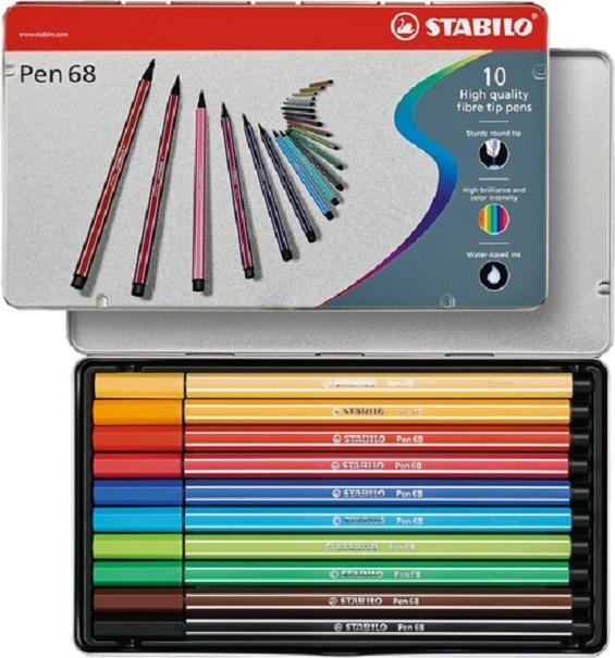 Produktbild STABILO Pen 68 (Mehrfarbig, 10 x)