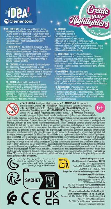 Produktbild Clementoni Idea Textmarker selbst gestalten – Crazy Summer