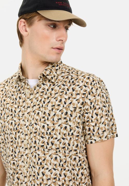 Actual product image Camel Active Kurzarmhemd mit Strukturmuster (L)