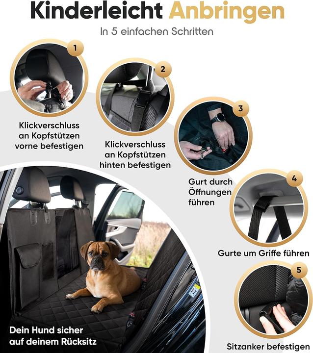 Image du produit Heldenwerk Couverture de siège arrière pour chiens