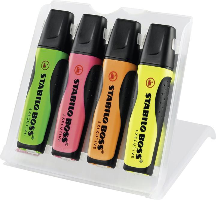 Produktbild STABILO BOSS EXECUTIVE Textmarker (Pink, Gelb, Grün, Orange, 5 mm)