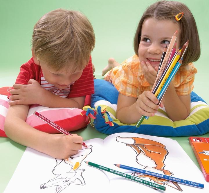 Actual product image STABILO Trio thick triangular crayon with sharpener (Multicolor, 12 x)