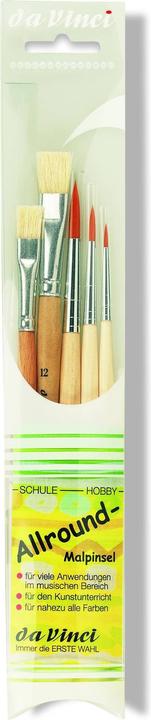 Actual product image da Vinci Brush Set 5 Bristle + Hair Brushes