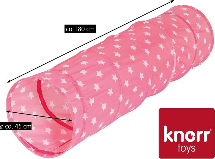 Produktbild Knorrtoys Spieltunnel "Pink white stars"