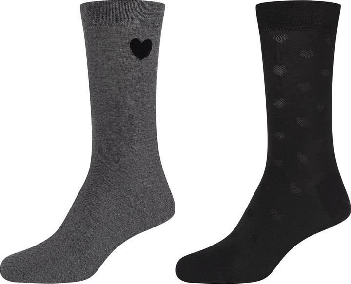 Actual product image Camano Ca-Soft Hearts Socks (pack of 2, 35 - 38)