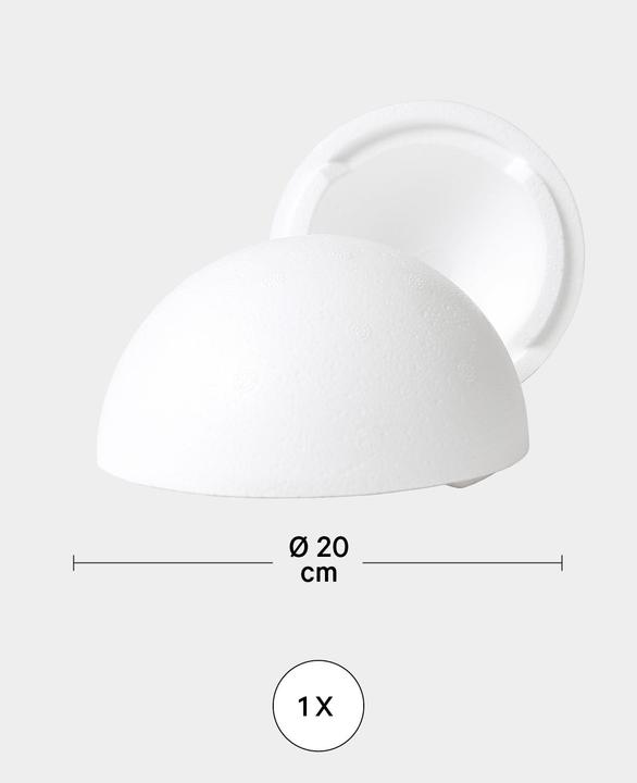 Actual product image I Am Creative Styrofoam ball half shells