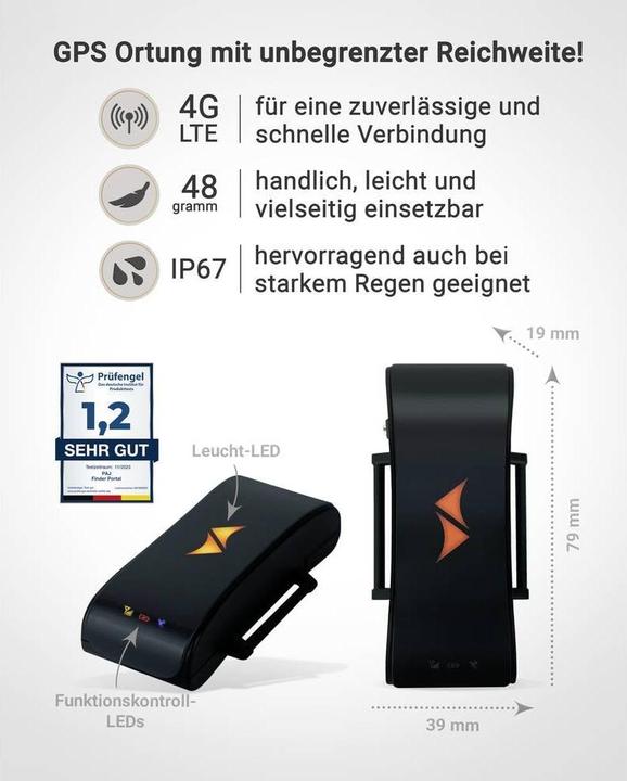Image du produit PAJ GPS PET Finder 4G Tracker GSM Traceur pour animaux domestiques