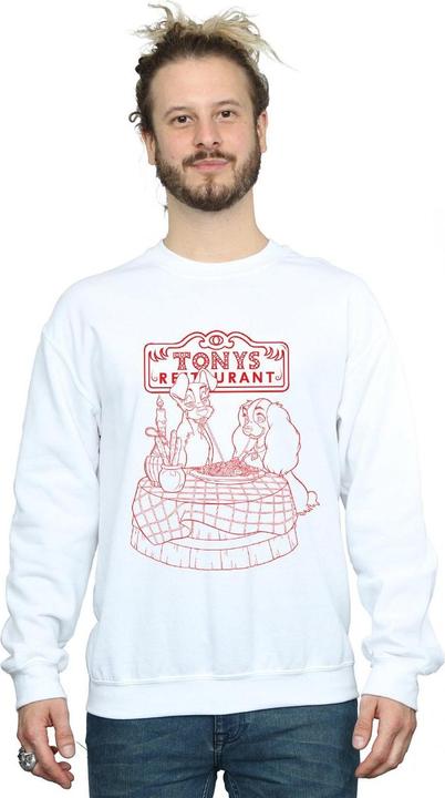 Actual product image Disney Mens Lady And The Tramp That's Amore Sweatshirt (XL)