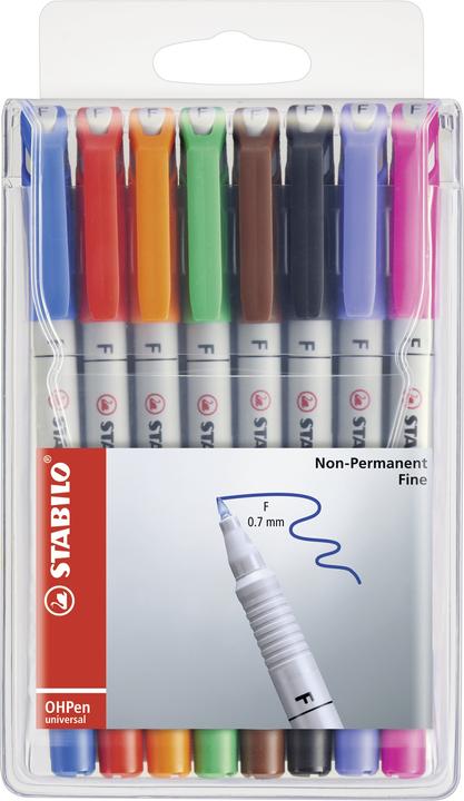STABILO OHPen universal (Multicoloured, 0.70 mm, 8 x)
