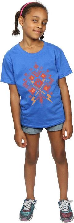 Actual product image Girls Christmas Fair Isle Cotton T-Shirt (152, 158)