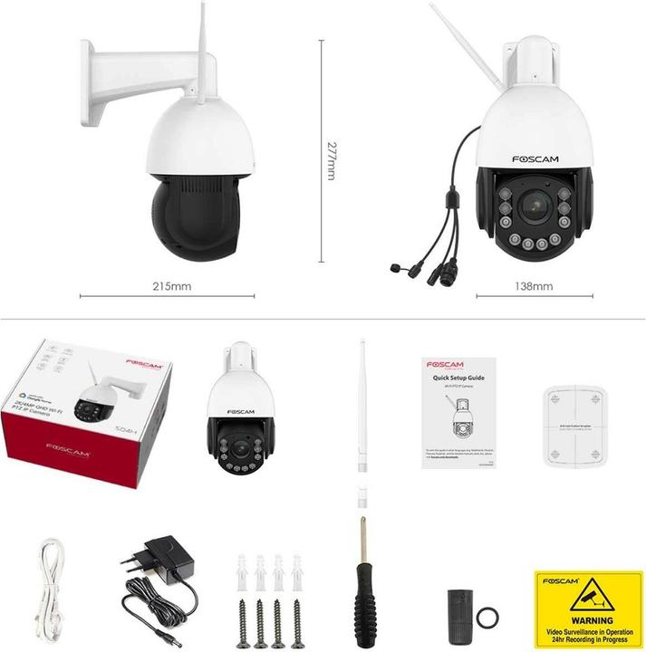 Actual product image Foscam SD4H WLAN IP surveillance camera 2560 x 1440 pixels (2560 x 1440 Pixels)