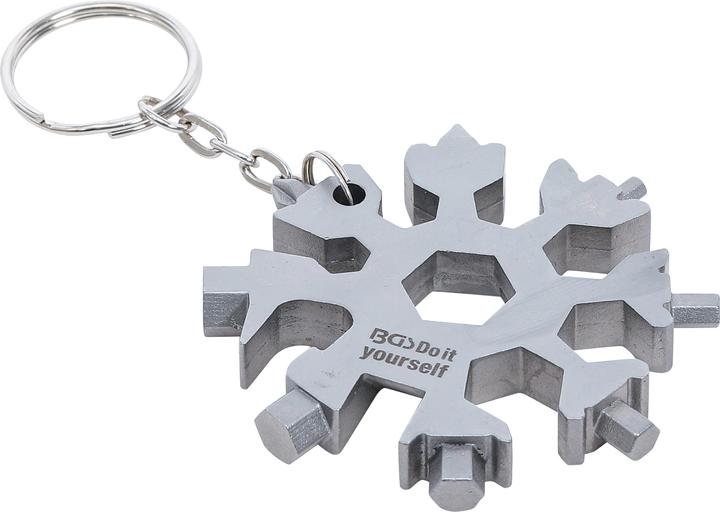 BGS Multifunktions-Werkzeug Schneeflocke 18-in-1 Edelstahl (18 Funktionen)