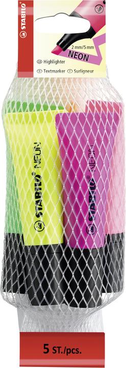 Actual product image STABILO NEON highlighter (Neon, 5 mm, 5 x)