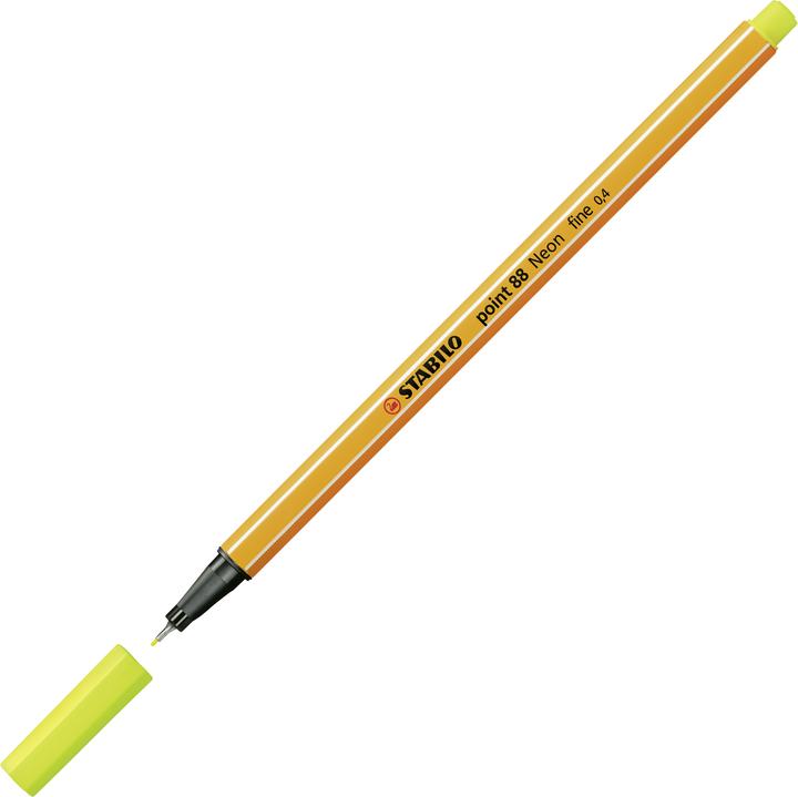 Actual product image STABILO point 88 Fineliner (Neon yellow, 1 x)