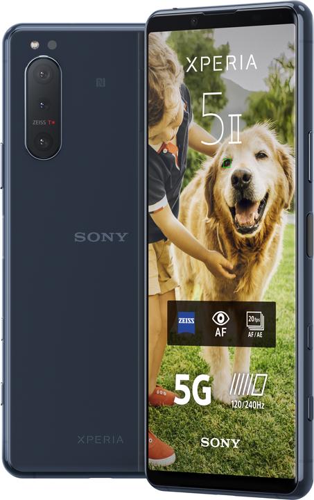 Immagine prodotto Sony Xperia 5 II (128 GB, Azzurro, 6.10", Doppia SIM Ibrida, 12 Mpx, 5G)
