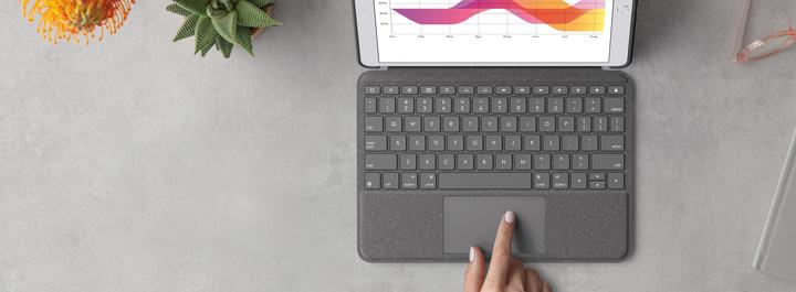 Actual product image Logitech Combo Touch (Eng. Int., iPad 2019 (7th gene), iPad 2020 (8. Gen), iPad 2021 (9th Gen))