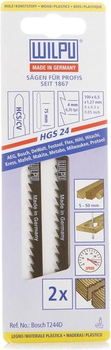Produktbild WILPU JIG SAW SET HGS24 2 PCS