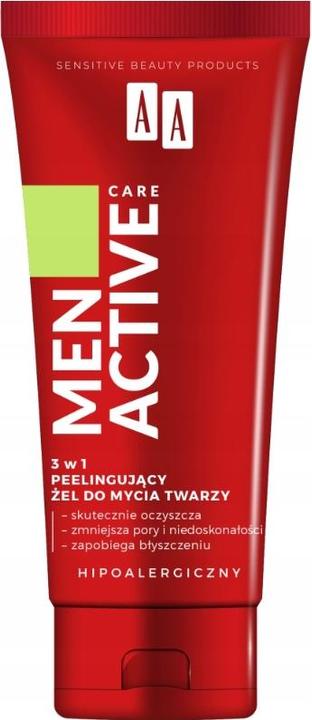 Image du produit Oceanic Aa Men Active Care 3In1 Gel nettoyant exfoliant pour le visage 150Ml (Gommage, 150 ml)