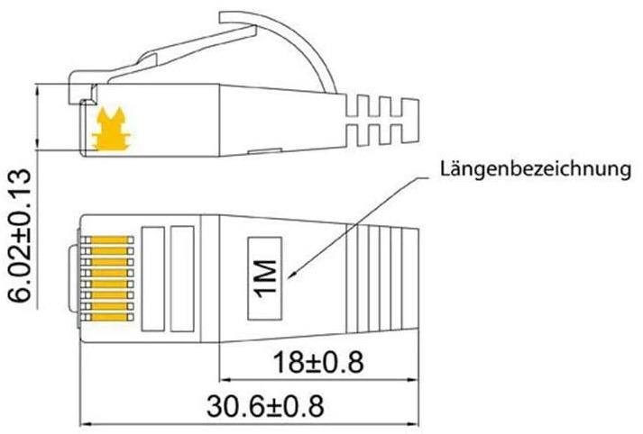 Actual product image Wirewin Network cable (STP, CAT6, 7.50 m)