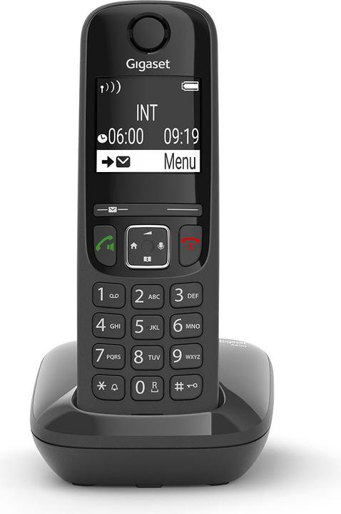 Actual product image Gigaset AS690 - 1 handset - Zwart - Handsfree bark - huistelefoon - inclusief oproepblokering
