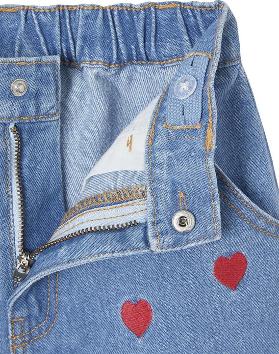 Produktbild Vertbaudet Mädchen Jeansshorts mit Herzen (146)