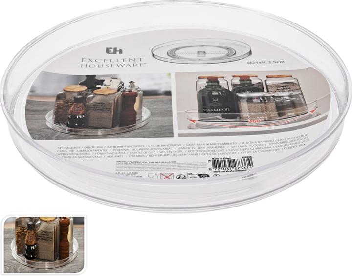 Storage Solutions Refrigerator turntable, organiser turntable, Ø 24 cm