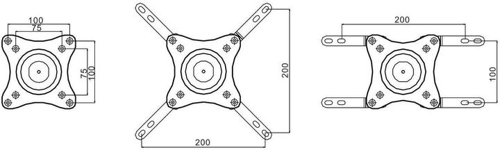 Produktbild Multibrackets M VESA Flexarm 360 III Black 75 100 200 (Wand, 32", 15 kg)