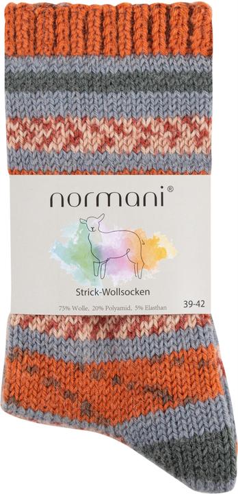 Image du produit Normani 2 paires de chaussettes en laine tricotée milleraies - 9093 (lot de 2, 39 - 42)