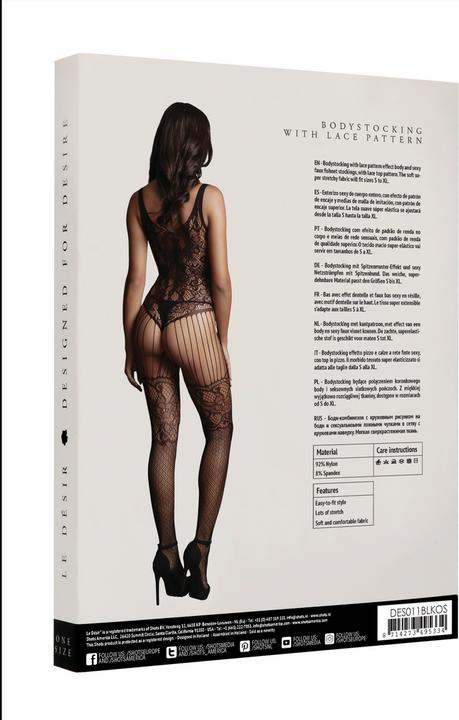 Produktbild Le Désir Lace and Fishnet Bodystocking (One Size)