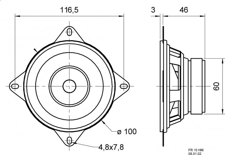 Produktbild Visaton Breitbandlautsprecher FR 10 HM