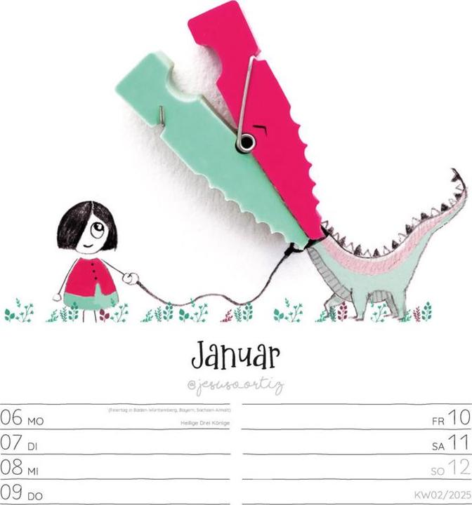 Produktbild Little Dreams - Wochenplaner Kalender 2025 (Deutsch)