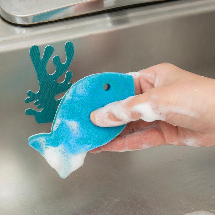 Produktbild Kikkerland Sink Sponge And Holder Fish