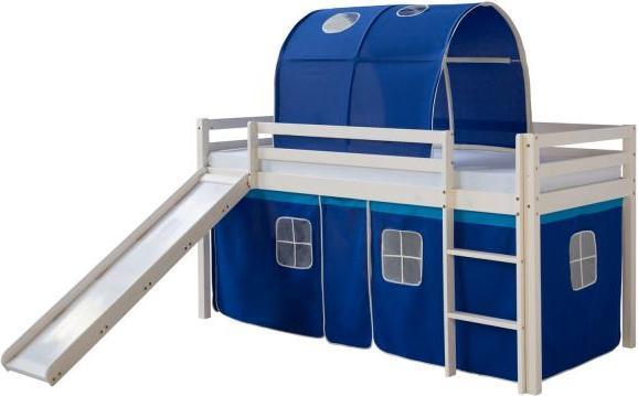 Image du produit Homestyle4u Lit surélevé Lit de jeu avec toboggan (90x200)