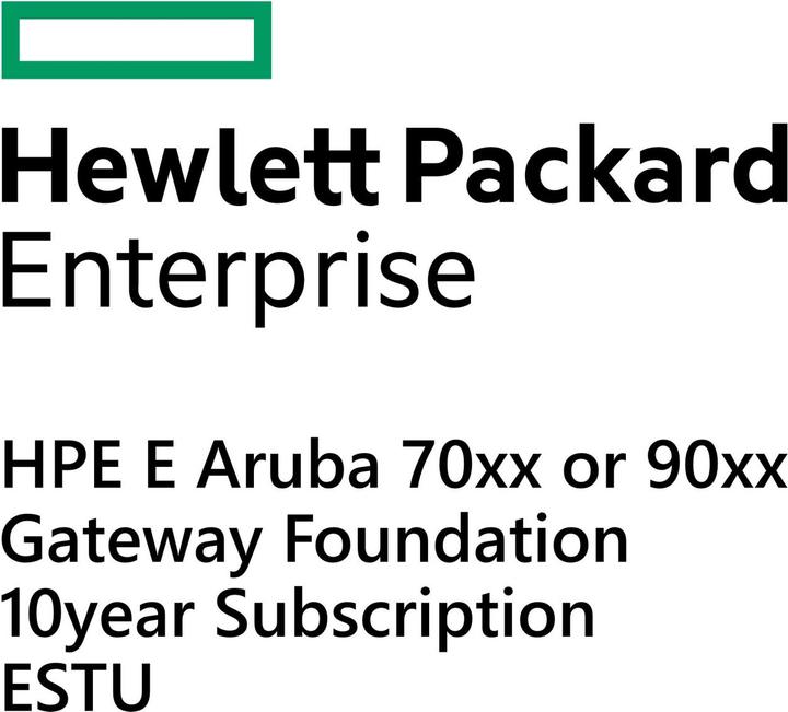 HPE E Aruba 70xx or 90xx Gateway Foundation 10yr Subscription E-STU (1 Devices)